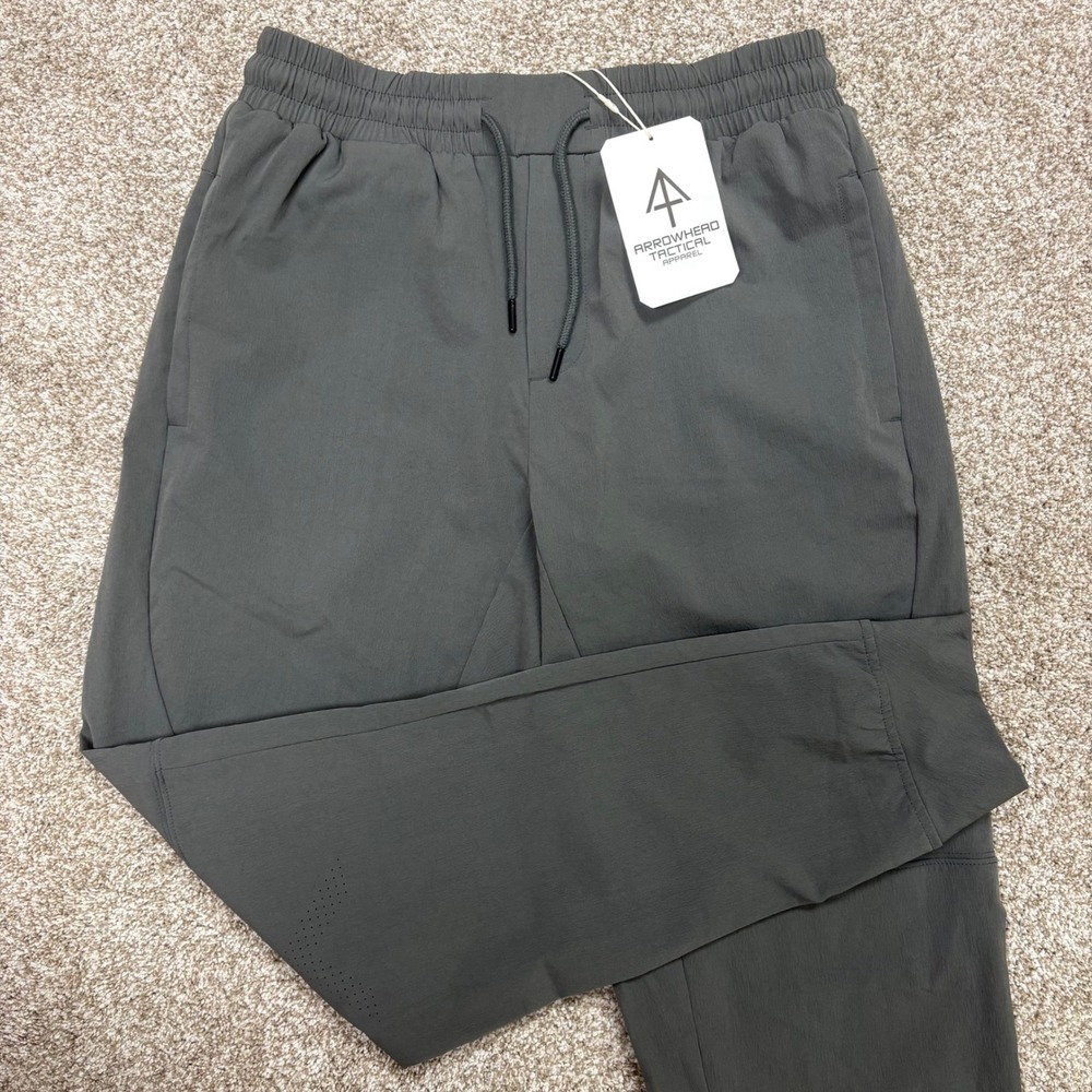NEW Arrowhead Tactical Apparel Traveler Joggers Mens Large Iron Grey EDC Pants